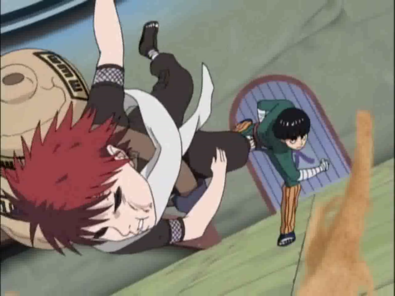 Rock lee vs gaara gif